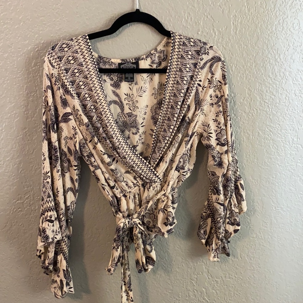 Flowy top.